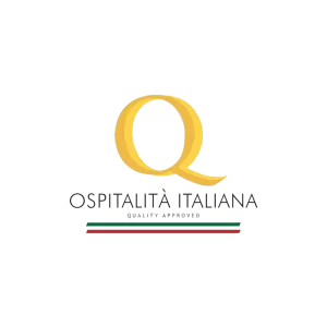 Logo della certificazione Ospitalità Italiana, simbolo di qualità per strutture ricettive.