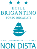 Hotel Brigantino a Porto Recanati, vicino al mare.